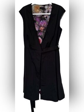 alltaa knitted bodice dress with pleather skirt TED BAKER Alltaa Knitted Bodice Dress With Faux Leather Skirt